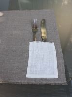 Set de table poche lin lavé couleur lin-déco scandinave